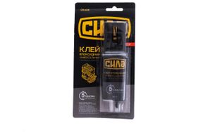 Двухкомпонентный эпоксидный клей (шприц) серый 30г СИЛА