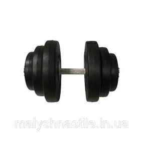 Гантель наборная композитная в пластиковой оболочке Rock Pro-R 19,5 кг NE-PL-R-019