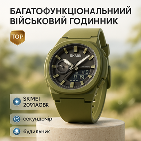 Годинник наручний електронний для хлопця SKMEI 2091AGBK, Годинник для кемпінгу з водозахистом ST-98