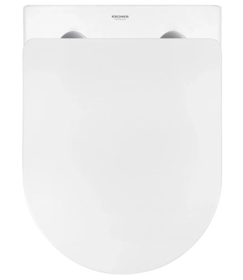 Унітаз підвісний безобідковий Kroner Harz WHI483632 TORNADO з сидінням (KH483632WHIT) (CV032967) | Зображення 5