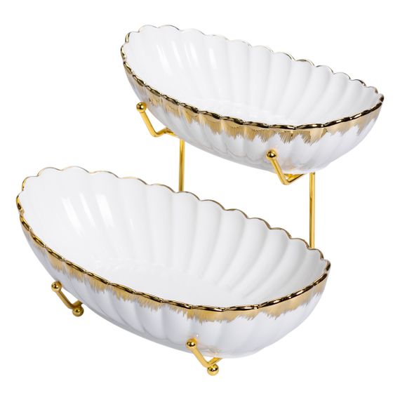 Фруктовниця на 2 яруси для закусок 29×25×20 (см) HP-26-5