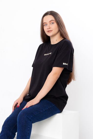 Футболка жіноча "Family look" Носи своє 50 Чорний (p-13530-150971) | Зображення 2