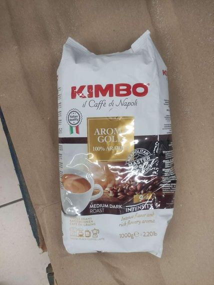 Кофе в зернах KIMBO AROMA GOLD 100% Арабика 1кг Италия Кимбо Голд | Зображення 1