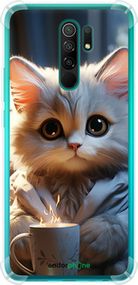 Чохол на Xiaomi Redmi 9 Білий кіт "5646sp-2019-2448"