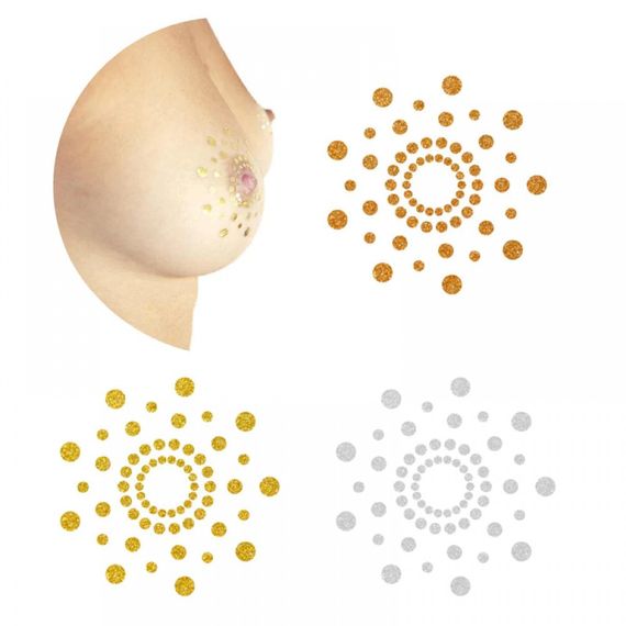 Прикраса для грудей MIMI Metallic Skin Transfer Bijoux Indiscrets Sex Aura | Зображення 2