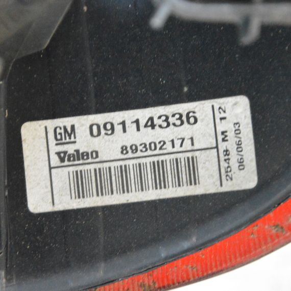 Ліхтар задній лівий Opel Corsa C 2000-2003 дорестайл хетчбек Фара стоп задня ліва Опель Корса Ц 89302171 09114336 | Зображення 4