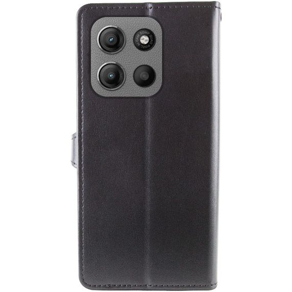 Кожаный чехол-книжка GETMAN Gallant (PU) для Motorola Moto G15 4G Черный | Зображення 1