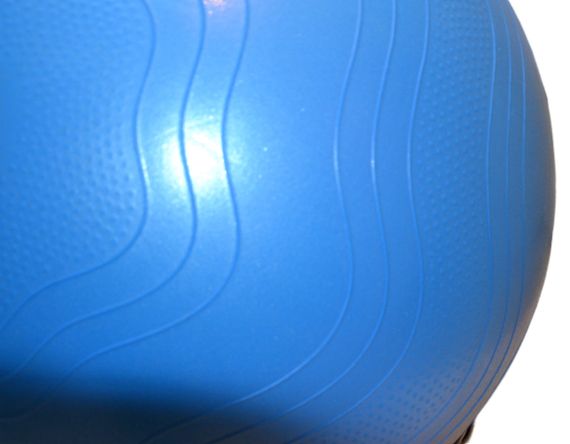 М'яч для фітнесу (фітбол) укріплений Паверплей 4000 Ø65 cm Premium Gymball Anti-Burst Синій + помпа | Зображення 8