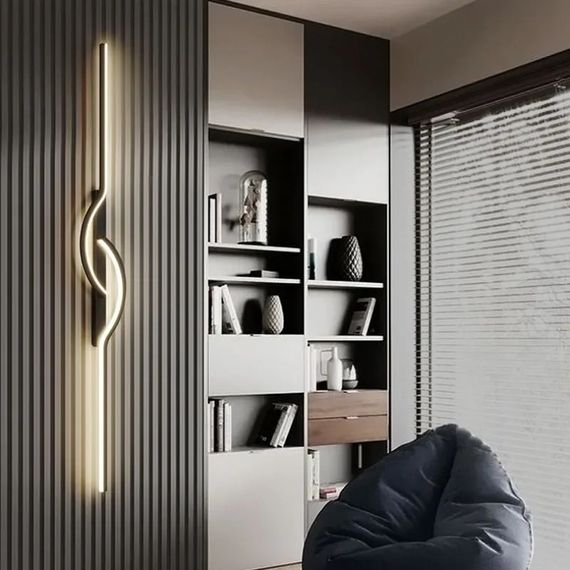 Бра LED 27379 Чорний 6х15х80 см. | Зображення 1