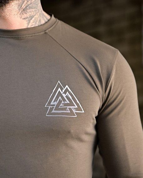 Мілітарі Лонгслів Руни хаки ПП7876 | Зображення 5