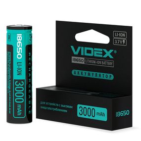 Акумуляторна батарея Li-Ion на 3000 mAh Videx 18650-P | із захистом