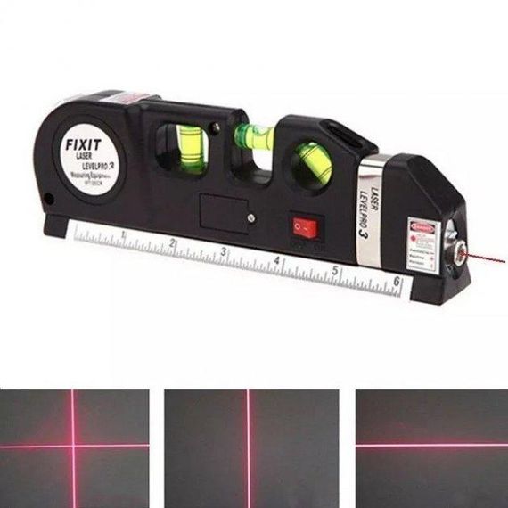 Лазерный уровень Laser Level Pro 3 со MS-666 встроенной рулеткой