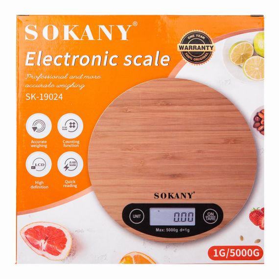 Кухонні ваги Sokany SK-19024 електронні до 5 | Зображення 4