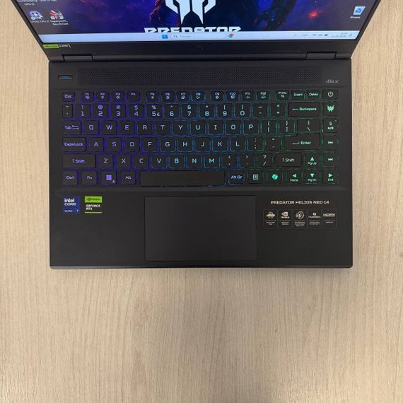 Игровой ноутбук Acer Predator Helios Neo 14 PHN14-51 / 14" (2560x1600) IPS / Intel Core Ultra 7 155H (16 (22) ядер по 1.4 - 4.8 GHz) / 16 GB DDR5 / 1000 GB SSD NVMe / nVidia GeForce RTX 4070, 8 GB GDDR6, 128-bit / WebCam б/у | Зображення 3