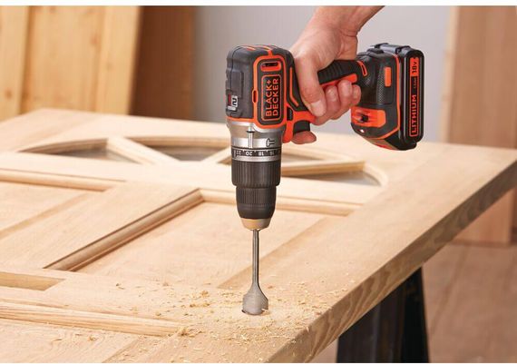 Дрель-шуруповерт ударная бесщеточная аккумуляторная BLACK+DECKER BL188N | Зображення 3