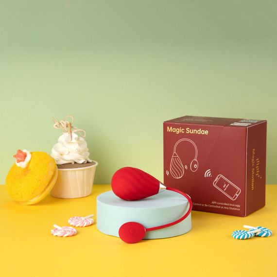 Смарт-віброяйце Magic Motion Sundae Red | Зображення 5