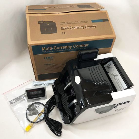 Счетная машинка для денег, счетчик банкнот Bill Counter GR-6200 c YS-553 детектором UV | Зображення 1