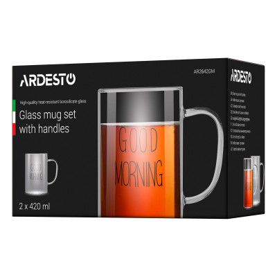 Набір чашок Ardesto Good Morning 420 мл (AR2642GM) | Зображення 2