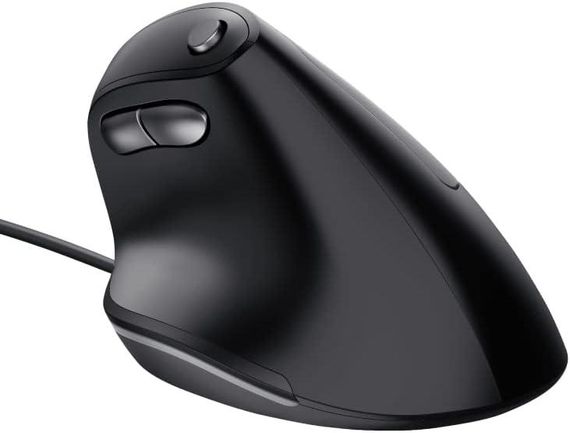 Вертикальная мышь Trust Bayo эргономичная проводная 6 кнопок, 800–4200 DPI, USB 1,5 м, для ноутбука ПК черная | Зображення 5