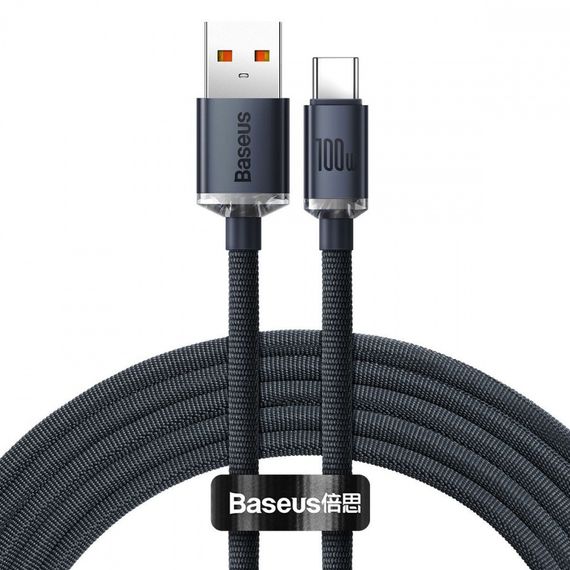 Кабель Baseus Crystal Shine Series Type-C 100W (2m) black