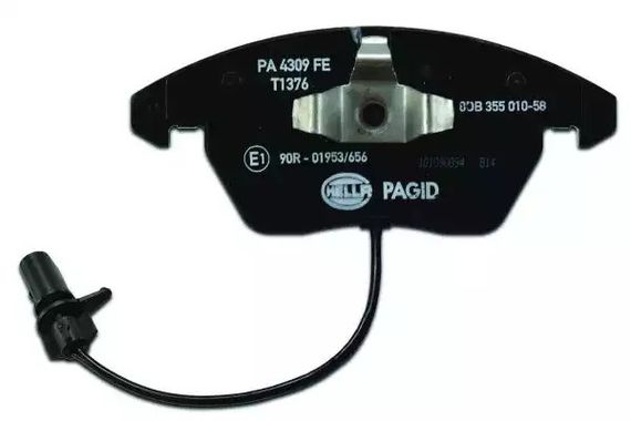 Колодки передні гальмівні Rapid 2012-2019 amp; VW Polo 2009, HELLA PAGID (8DB355010581) | Зображення 3