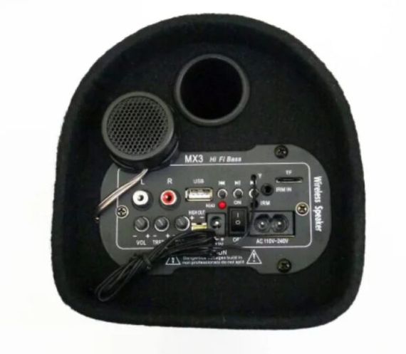 Активний сабвуфер для автомобіля 600 Вт Car Subwoofer Speaker ZPX ZX-6SUB | Зображення 3