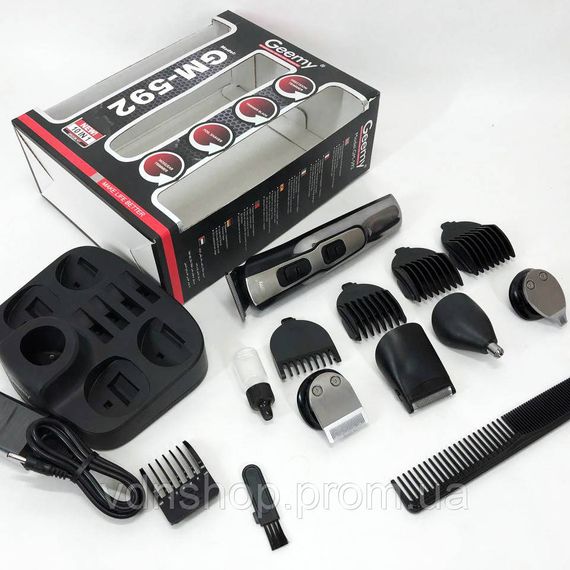 Електромашинка для стрижки, Машинка-тример для стрижки беспроводная Триммер висков ZU-85 | Зображення 5