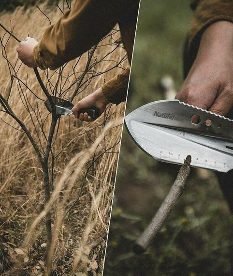 Лопата багатофункціональна  Naturehike NH20GJ001, паракорд / нержавіюча сталь | Зображення 3