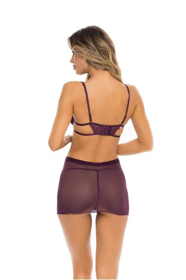SNEAK PEAK CHEMISE SET PURPLE, S/M | Зображення 1