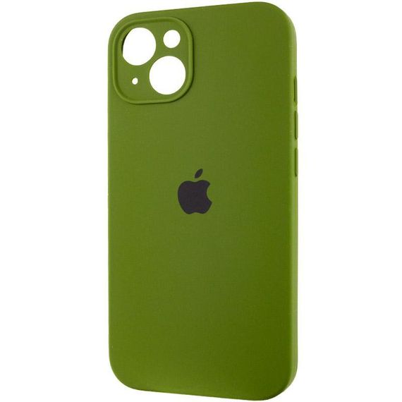 Чохол Silicone Case Full Camera Protective (AA) для Apple iPhone 15 Plus (6.7") Зелений / Dark Olive | Зображення 2