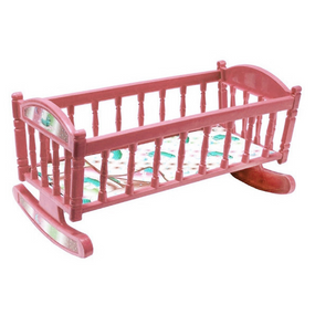 Кроватка для куклы Барби S0013 качалка   S0013(Coral)