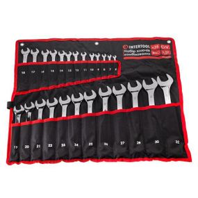 Набір комбінованих ключів 26 од., 6-32 мм, PROF, чохол INTERTOOL XT-1526