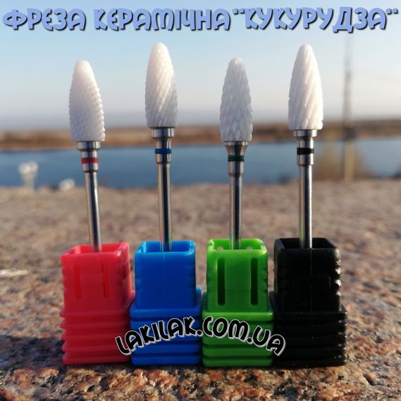 Фреза кукурузка керамика с черной насечкой | Зображення 1