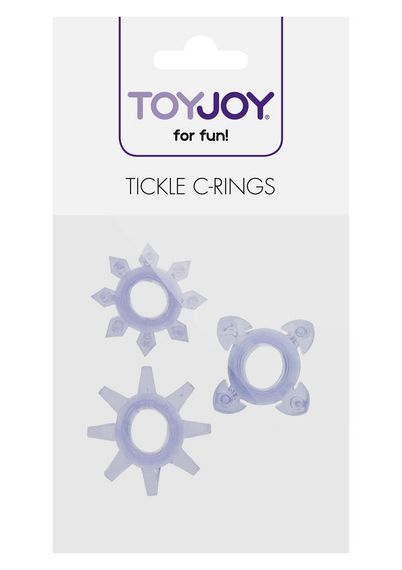 Эрекционные кольца Toy Joy Tickle C-Rings фиолетовые, 3 шт. sexstyle | Зображення 2