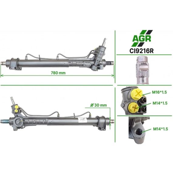 Рулевая рейка с ГУР восстановленная CITROEN Jumper 2002-2006, FIAT Ducato 2002-2006, PEUGEOT Boxer 200