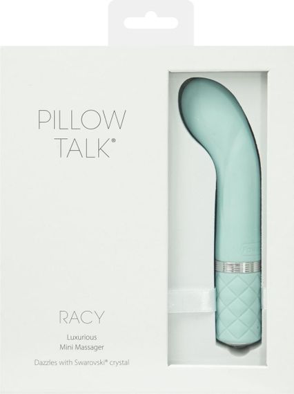 Роскошный вибратор Pillow Talk - Racy Teal с кристаллом Сваровски для точки G, подарочная упаковка | Зображення 8
