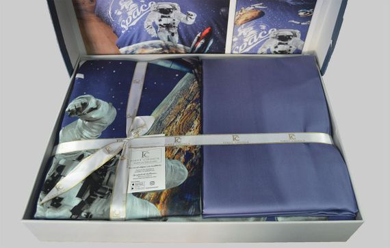Постільна білизна First Choice 3D Satin 160×220 Space | Зображення 2