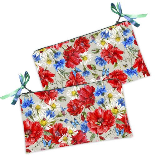 Косметичка жіноча Цветы 20х12 см (K_22U004)