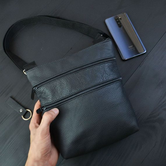 Легка сумка-месенджер, Практична чоловіча сумка барсетка, Сумка для документів зручна QI-28 | Зображення 8