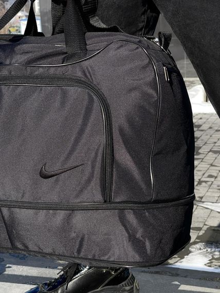 Дорожная сумка черная Nike черное лого | Зображення 8