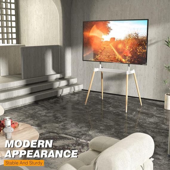 Кронштейн підлоговий для ТВ, Підлогова стійка для телевізора, Підставка під телевізор, Rfiver Wood | Зображення 6