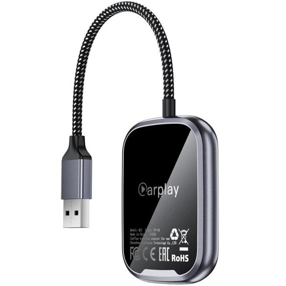 Адаптер Acefast QC1 car wireless CarPlay Gray | Зображення 4