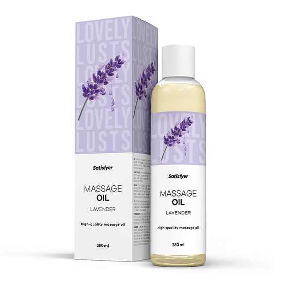 Розпродаж!!! Масажна олія Satisfyer Massage Oil Lavender 250 мл (термін 30.04.2027) Sex Aura