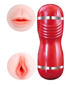 Мастурбатор з двома входами OYO - Double Pump RED, YQM-205 RED Sex Aura