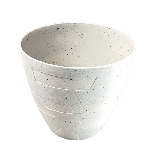 Вазон Керамо зі вставкою 36,5*32,5см біла троянда бетон Алеана | Зображення 3