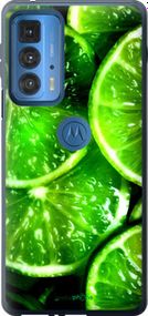 Чохол на Motorola Edge 20 Pro Зелені часточки лимона "852u-2662-2448"