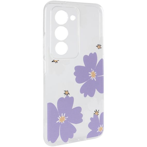 Чохол TPU Clear Joy для Xiaomi Redmi 15 4G (Global) / 5G Pastel Daisies