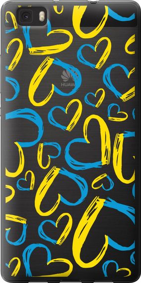 Чехол на Huawei Ascend P8 Lite Сердца UA "5292u-126-17620"