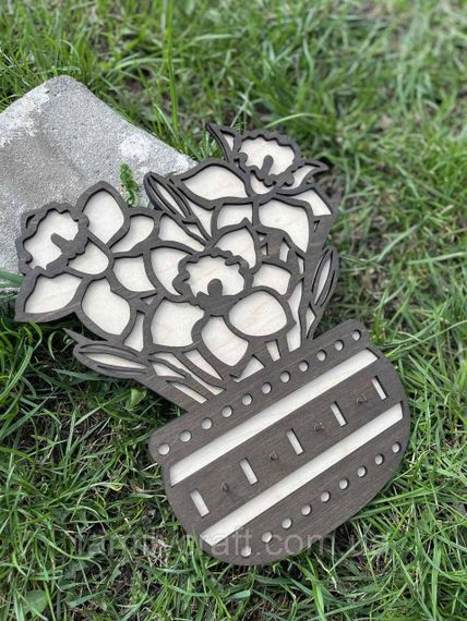 Настінна ключниця з дерева Дерев’яний органайзер для ключів Тримач для зберігання Персоналізація | Зображення 8