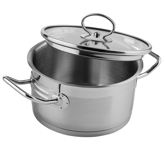 Каструля Vinzer Universum 50061, 1.5 л, 16 см, із нержавіючої сталі з кришкою, для всіх типів плит | Зображення 1
